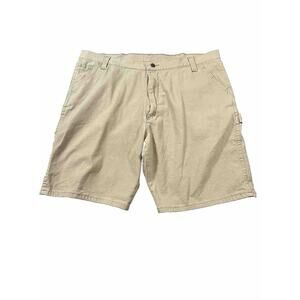 Wrangler Cargo Shorts Mens 42 Brown Tan Outdoor Cotton Casual‎ Adult
